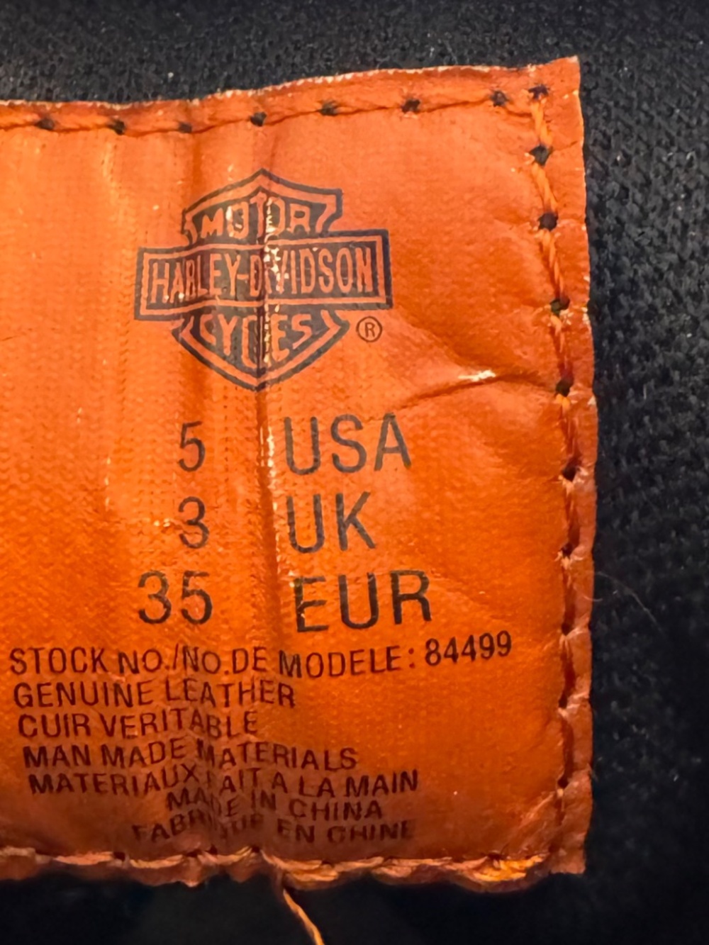 NEW Harley-Davidson El Paso Women's Black Leather Boots Sz US 5 UK3 EUR35 NWOB - Picture 13 of 13
